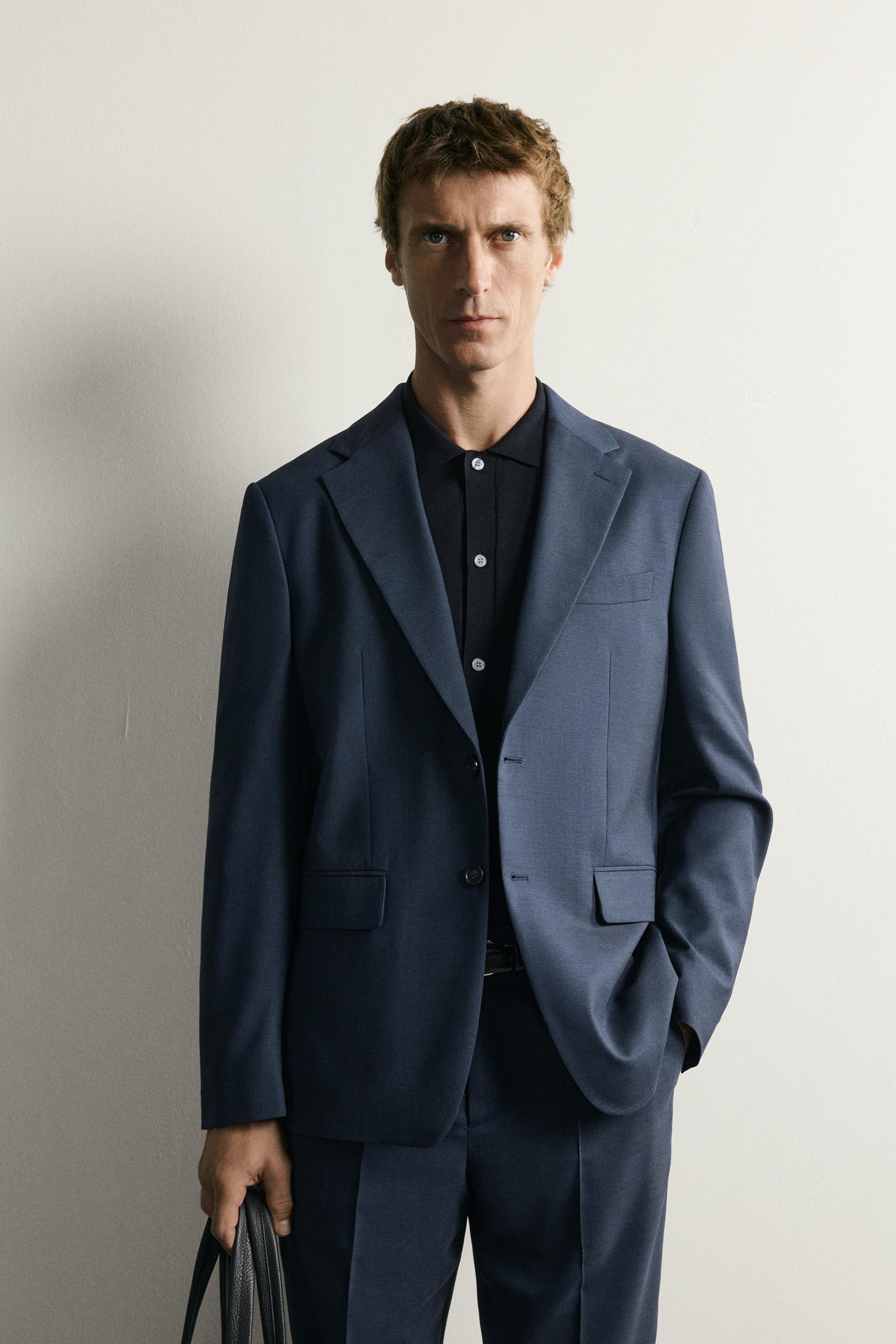 PLAID SUIT REGULAR FIT PANTS